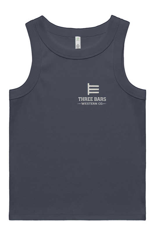 Three Bars Organic Rib Tank