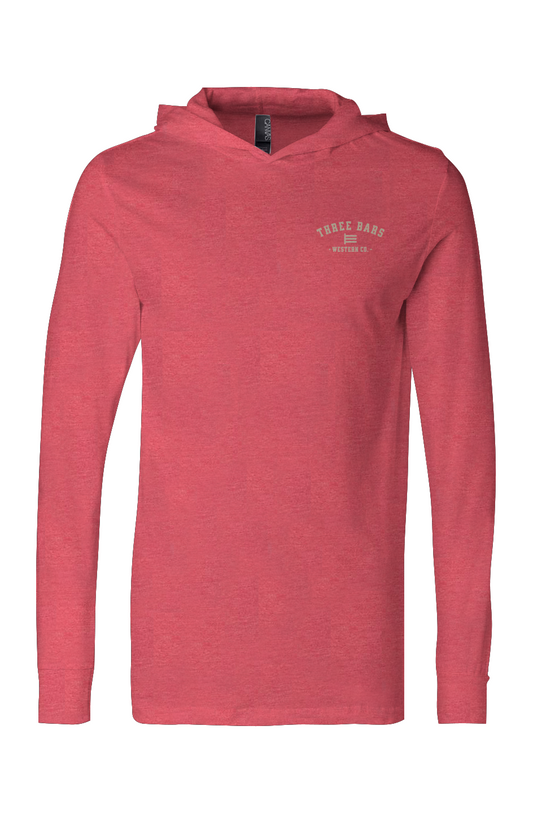 Three Bars Western Co. Lightweight Hooded Long Sleeve