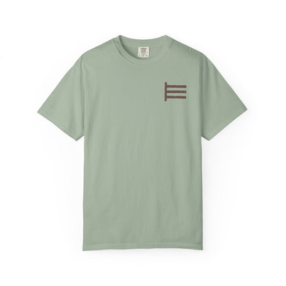 Three Bars Western Sunflower & Spur "Walk By Faith" Tee