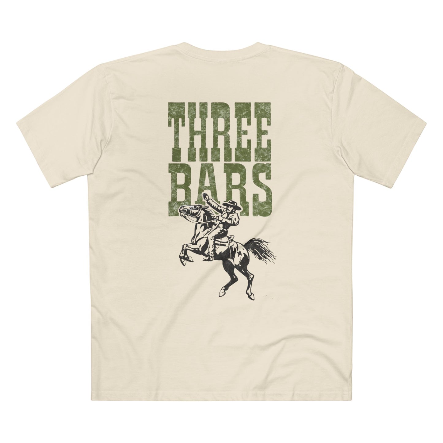 Three Bars Cowboy Bronc Rider Tee