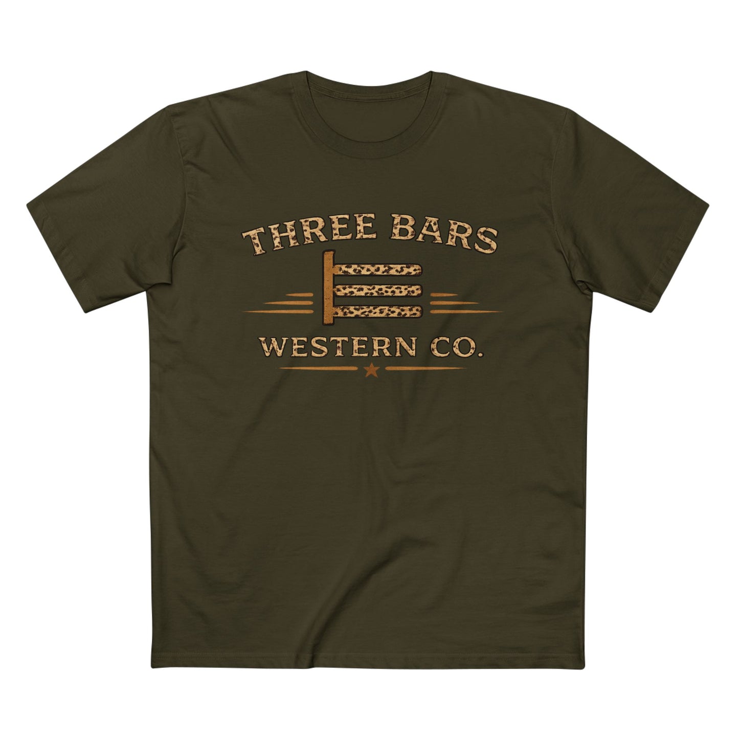 Three Bars Leopard Print Tee