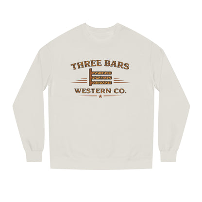 Three Bars Vintage Leopard Print Crewneck Sweatshirt