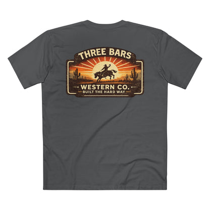 Three Bars Cowboy Sunset Tee