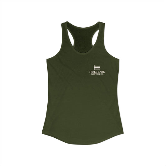 Three Bars Horse Racerback Tank