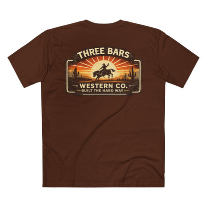 Three Bars Cowboy Sunset Tee