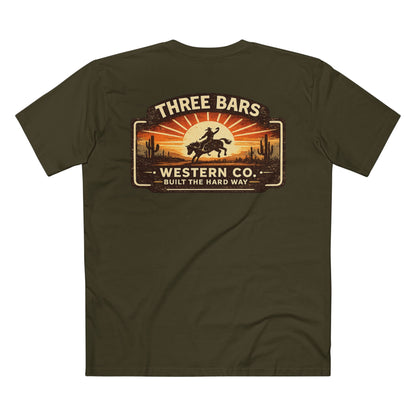 Three Bars Cowboy Sunset Tee