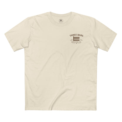 Three Bars Bull Skull & Sunburst Tee