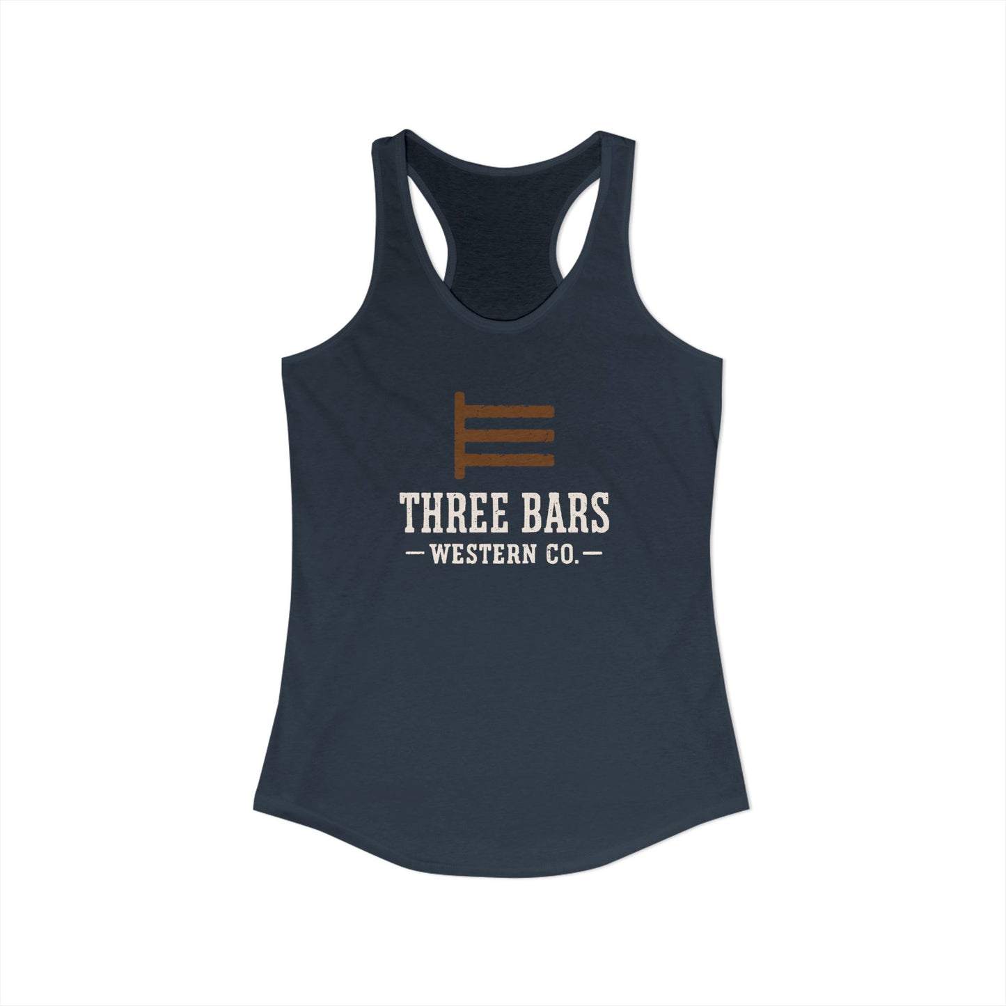 Three Bars Ranch Stamp Racerback Tank