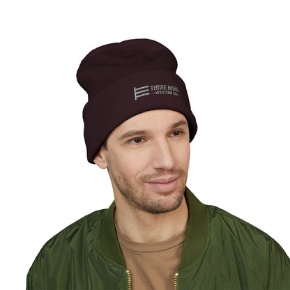 Three Bars Logo — Cuffed Beanie