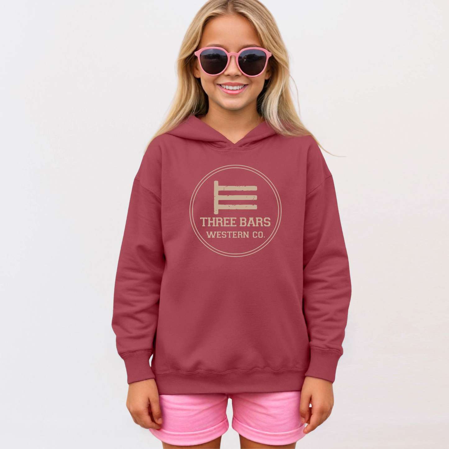 Youth Three Bars Logo - Classic Hoodie