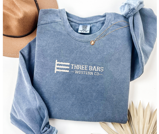 Three Bars Logo — Classic Crewneck Fit