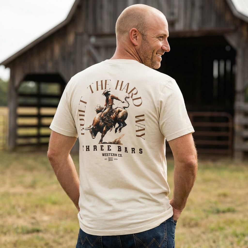Built The Hard Way Rodeo Tee