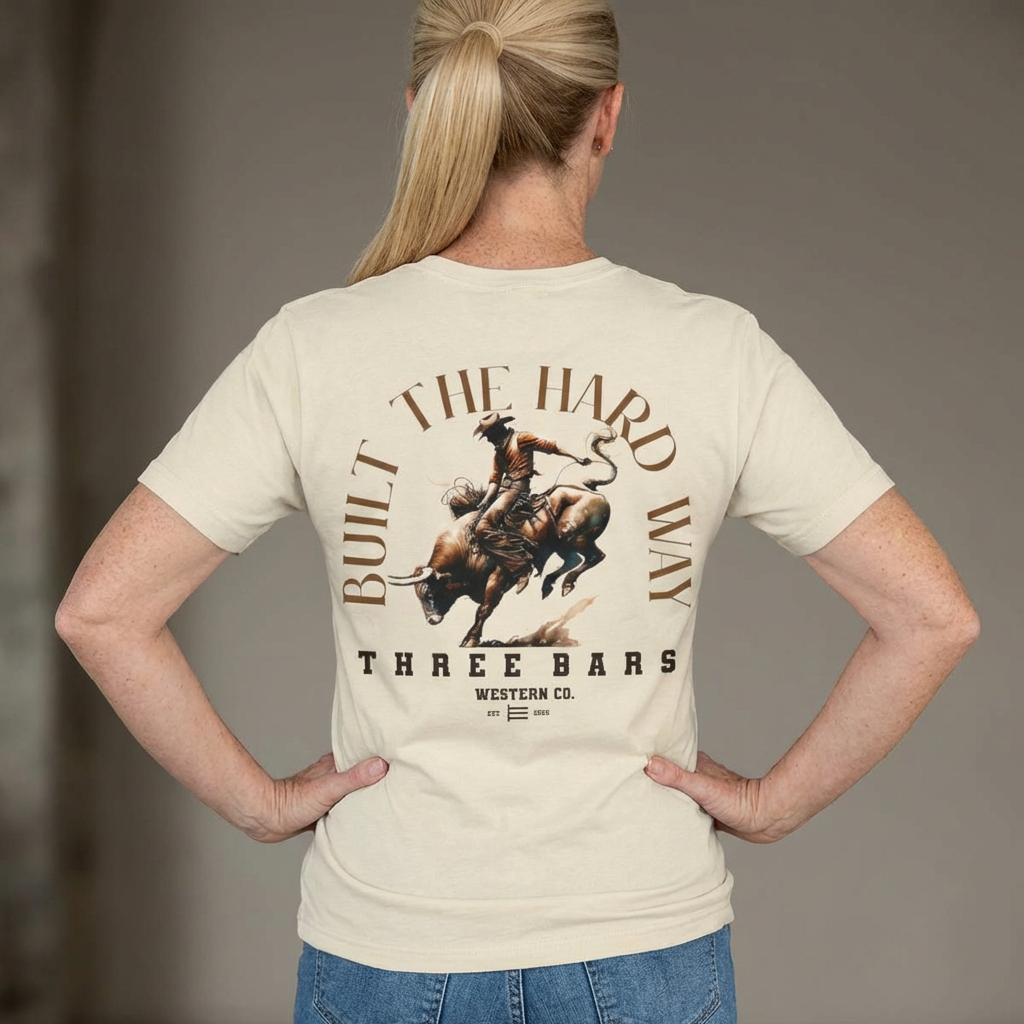 Built The Hard Way Rodeo Tee