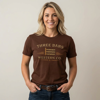 Three Bars Leopard Print Tee
