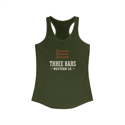 Three Bars Ranch Stamp Racerback Tank