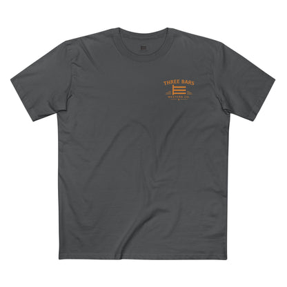 Three Bars Logo Sunset Tee