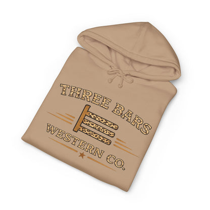Three Bars Leopard Print Hoodie