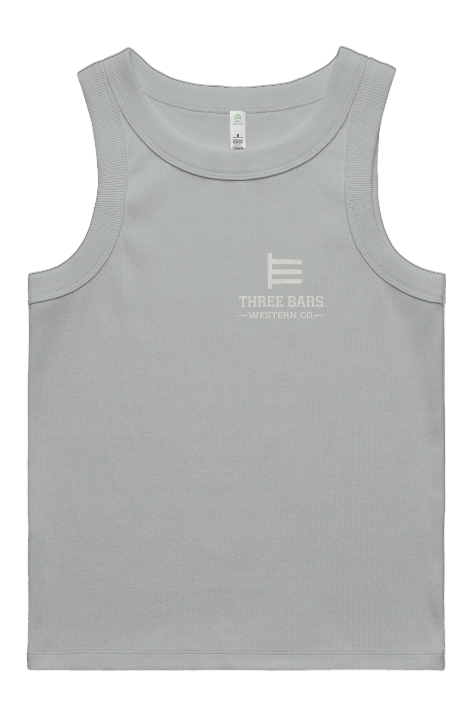 Three Bars Organic Rib Tank