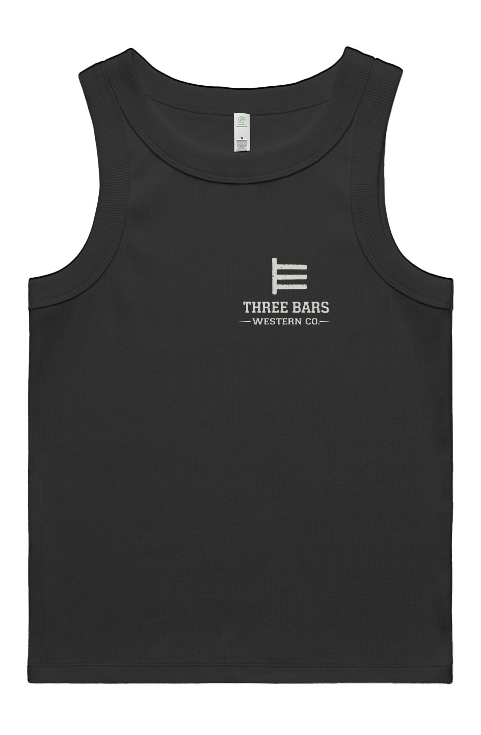 Three Bars Organic Rib Tank