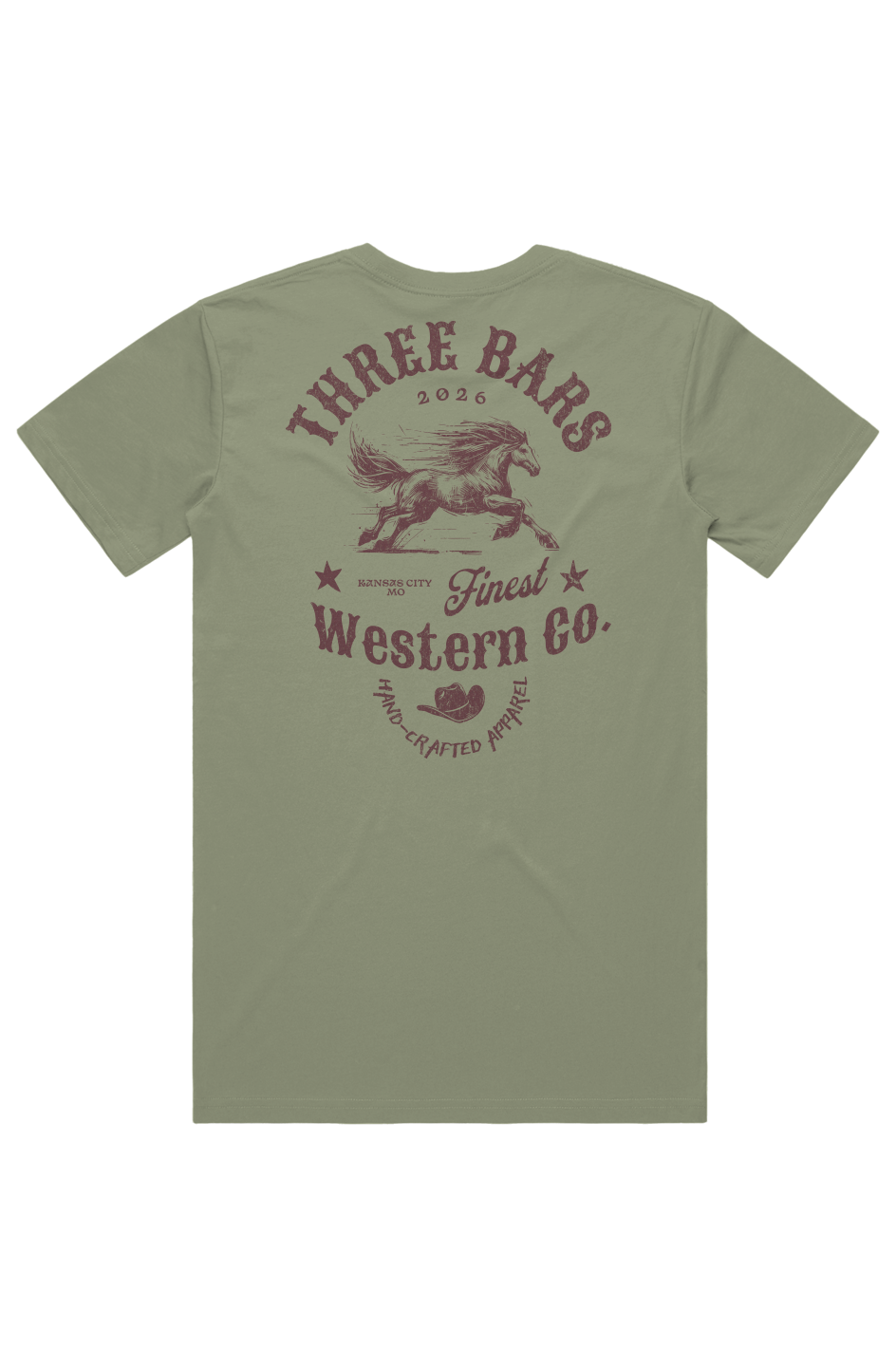 Three Bars KC Western Tee 