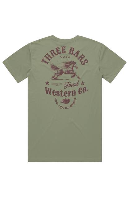Three Bars KC Western Tee 