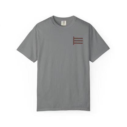 Three Bars Western Sunflower & Spur "Walk By Faith" Tee
