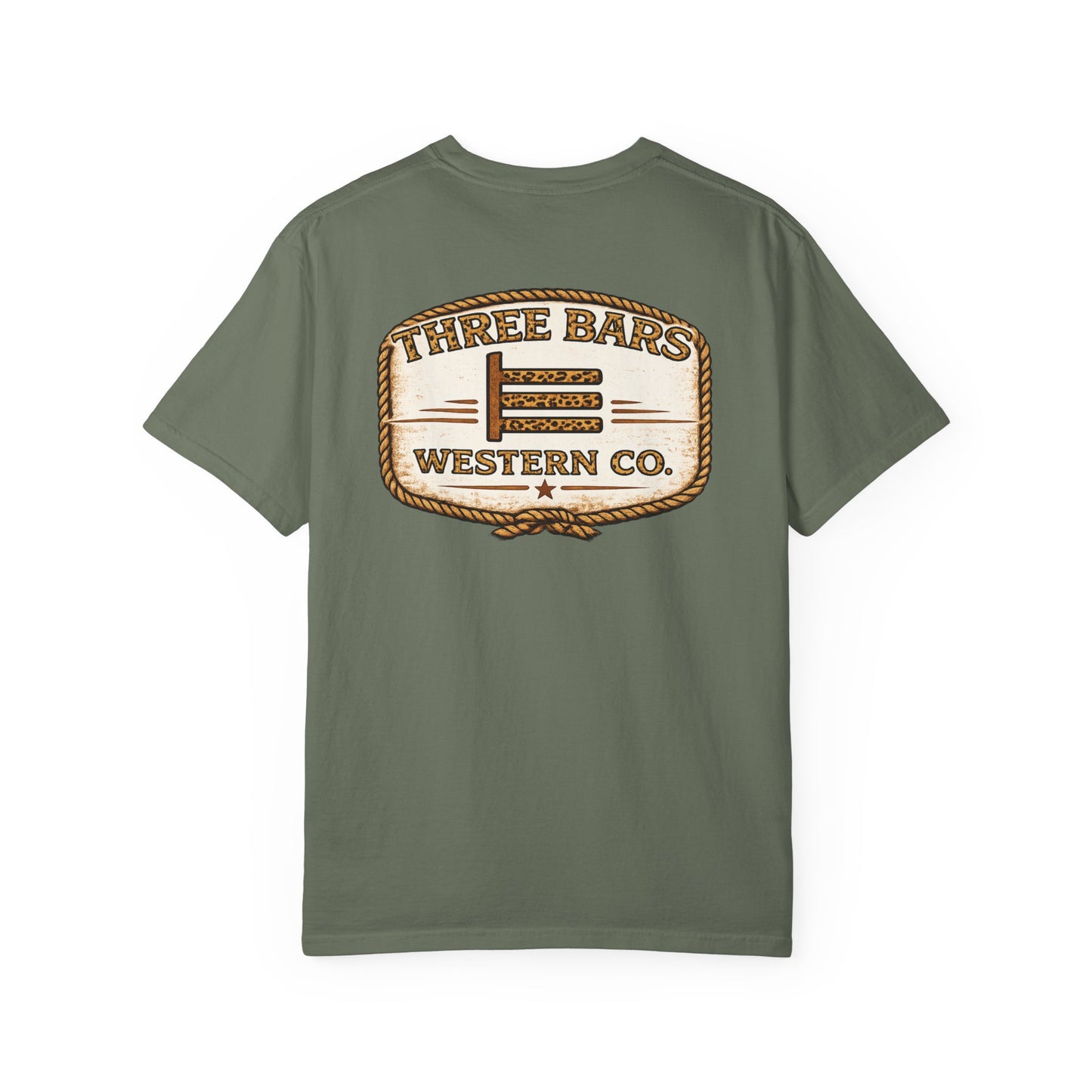 Three Bars Leopard Badge Tee