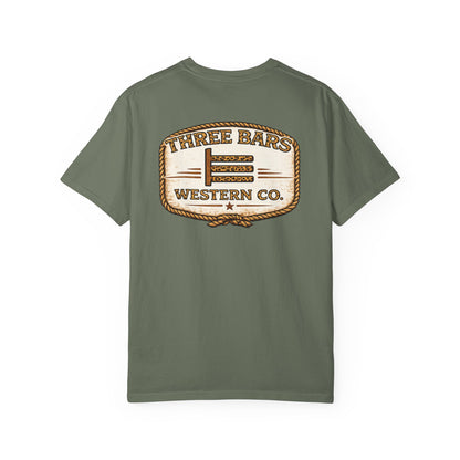 Three Bars Leopard Badge Tee