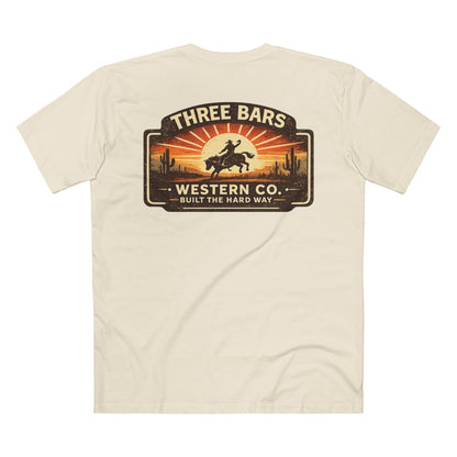 Three Bars Cowboy Sunset Tee