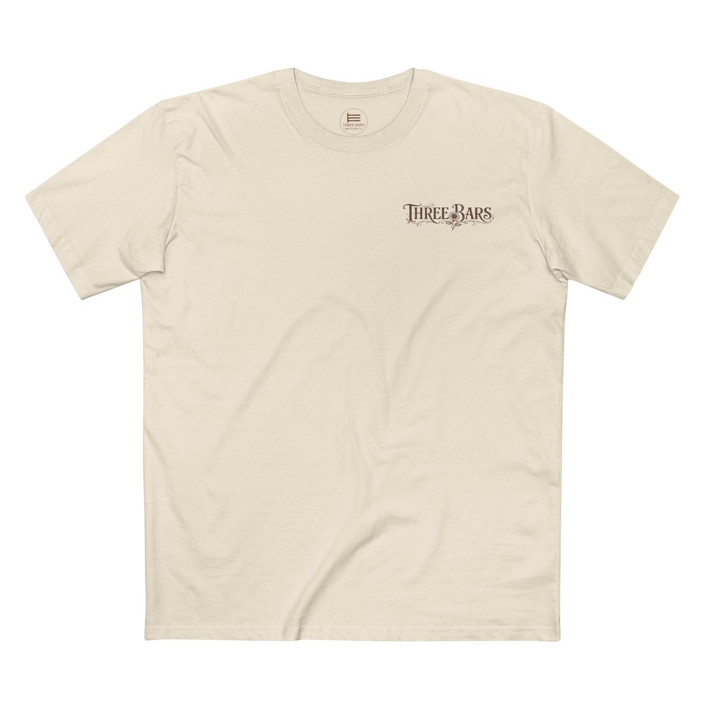 Three Bars 'Built the Hard Way' Sunflower Tee