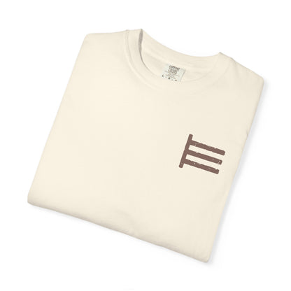 Three Bars Western Sunflower & Spur "Walk By Faith" Tee